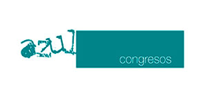 Logo de azul congresos